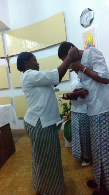 Entrée au postulat au Congo2